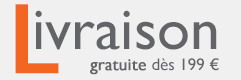 Livrasion gratuite à partir de 199 euros