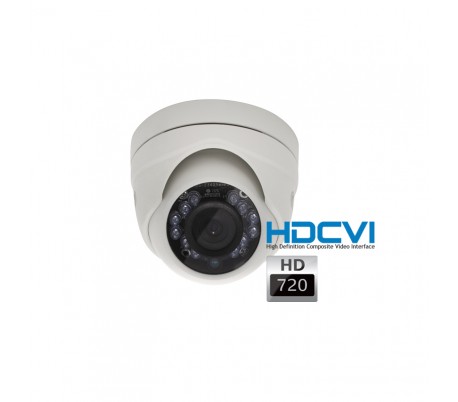 Mini caméra dôme HDCVI 720P objectif fixe 2.8 infrarouge 10 mètres