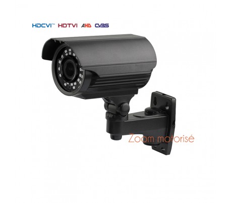 Caméra extérieure, série PRO, IR 40 m. 2,4MP 1080P. Objectif motorisé autofocus 2,8-12 mm