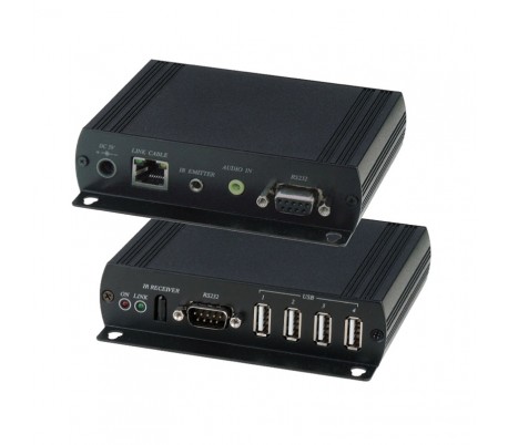 Boîtier KVM pour extension écran/clavier/souris Boîtier KVM pour extension écran/clavier/souris