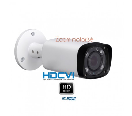 Camera de surveillance zoom motorisé 2.7-12mm 1080P 2.1 MP HDCVI IR 60M