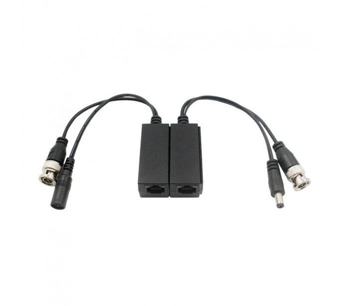 Adaptateur enfichable coaxial sur UTP - Connexions : IEC, RJ45