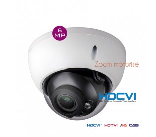Caméra dôme 6MP zoom motorisé 2.7-13,5 mm HDCVI