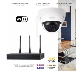 Système de vidéo surveillance WiFi avec 1 caméra extérieure