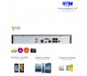 NVR de video surveillance 4 canaux PoE full 1080P