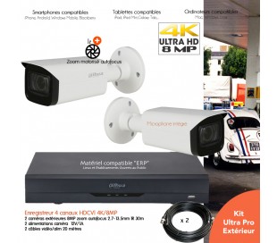 Kit HD de vidéo surveillance avec 4 dômes 1080P