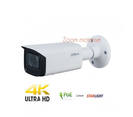 Caméra IP de vidéo surveillance 8MP zoom motorisé