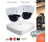 Système video surveillance IP avec 2 caméras dômes