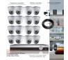 Kit de vidéosurveillance Full 960H avec 16 dômes infrarouges 20m