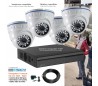 Kit de vidéo surveillance Full 960H avec 4 dômes infrarouges 20m