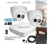 Kit de vidéo surveillance HDCVI avec 2 caméras dômes