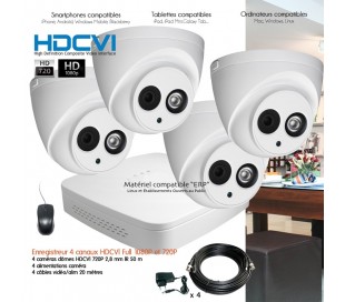 Kit de vidéo surveillance HDCVI avec 1 caméra extérieure