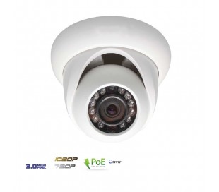 Dôme IP 3MP infrarouge 30m 3,6mm